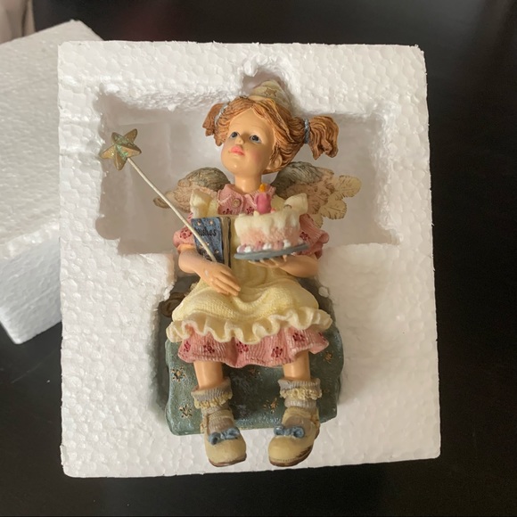 Boyds Bears Mary Angelwish Birthday Angel #36108 Wee Folkstone Collection 1999 - Picture 16 of 16